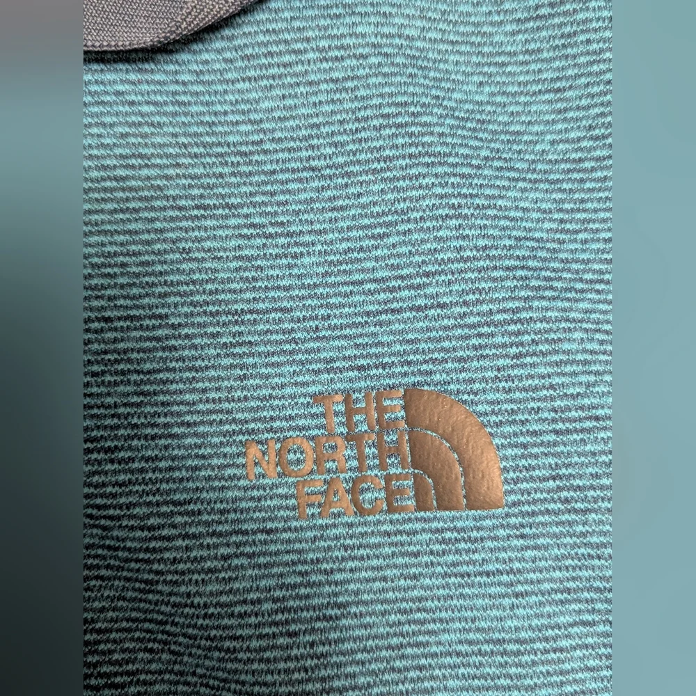 Men's The North Face Short Sleeve Polo Shirt Flash Dry Blue Striped XL